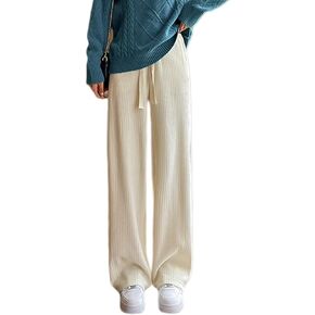utcoco Women's High Waisted Corduroy Pants Casual Drawstring Wide Leg Corduroy Pants for Women in Saudi Arabia