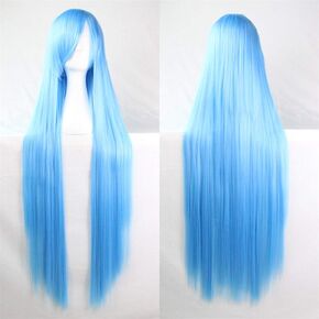 Sharebeauty 39" Womens Long Straight Synthetic Wig Halloween Cosplay Party Wig Blonde