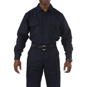 5.11 Men's Tactical Taclite Polyester-Cotton Ripstop Fabric TDU Long-Sleeve Shirt, Style 72054
