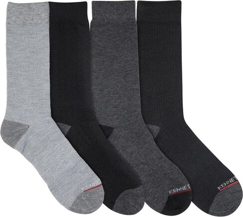 Kenneth Cole Mens 4 Pair Pack Classic Comfort Multicolor Assorted Easy Care Dress Socks in Saudi Arabia