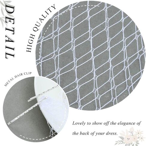 HEREAD 1920s العروس الزفاف قفص العصافير الحجاب الأبيض خوذة الزفاف مقاطع الشعر اكسسوارات للنساء والفتيات in Kuwait