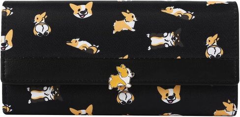 BAYSTORY Baystory Corgi Women Big Spender Clutch Travel Organizer Large Travel Purse Perfect Carry-All Money Manager Tri-fold in Saudi Arabia
