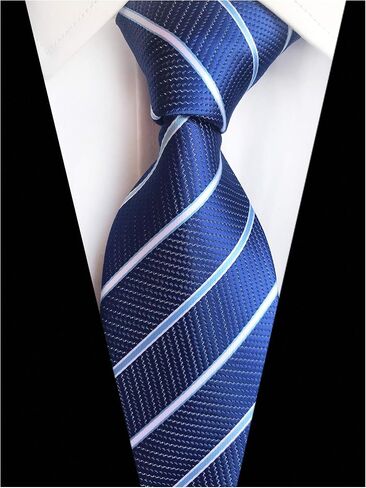 Men's Fashion Striped Patterned Ties Formal College Daily Woven Textured Necktie in Kuwait