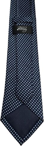 Wehug Men's Classic Stripe Jacquard Woven Silk Tie Formal Party Suit Necktie Neck Ties For Men in Saudi Arabia