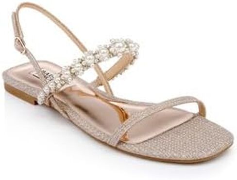 Badgley Mischka Women's Natalee Flat Sandal in Saudi Arabia