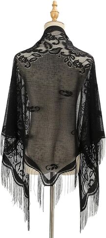 LMVERNA Shawl Wraps for Women New Nylon Hollow Solid Color Breathable Tassel Triangle Scarf Shawl in Saudi Arabia
