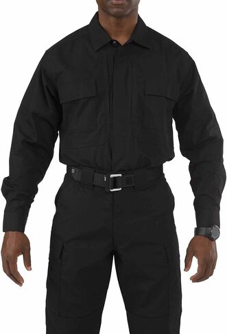 5.11 Men's Tactical Taclite Polyester-Cotton Ripstop Fabric TDU Long-Sleeve Shirt, Style 72054 in Saudi Arabia