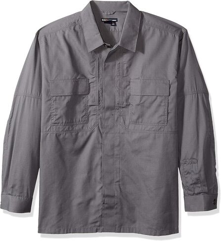 5.11 Men's Tactical Taclite Polyester-Cotton Ripstop Fabric TDU Long-Sleeve Shirt, Style 72054 in Saudi Arabia