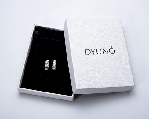 DYUNQ مويسانيتي هوب أقراط الرجال، مختبر خلق الماس الأسود 925 الفضة الاسترليني هيبوالرجينيك 4.5MM ذكر Huggie، 18K الذهب الأبيض مطلي الذكرى السنوية مجوهرات عيد الحب هدايا للرجال الزوج in Kuwait