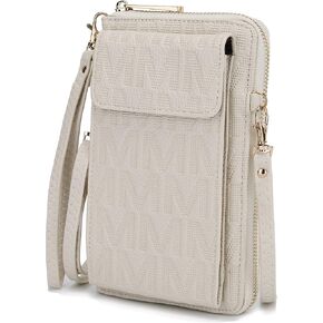 MKF Crossbody Cellphone Handbag for Women Wallet Purse – PU Leather Multi Pockets Clutch Bag, Wristlet Strap
