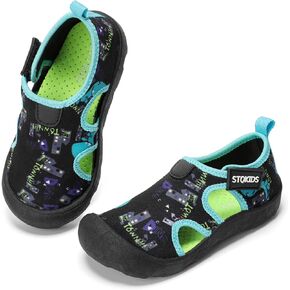 STQ KIDS Boys Girls Water Shoes Quick-Dry Cute Beach Swim Pool Shoes(Toddler/Little Kid)