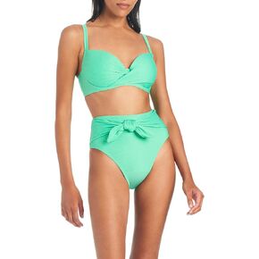 Jessica Simpson Women's Standard 2-Piece Swimsuit: Twisted D-Bra Top with High Waist Bikini Bottom in Kuwait
