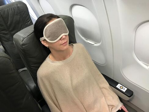 Jet&Bo 100% Pure Cashmere Poncho & Eye Mask Travel Set Beige in Gift Box in Kuwait