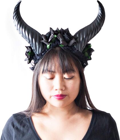 Hit Delights Cute Black Horns Headwear for Costumes، Halloween and Cosplay in Kuwait
