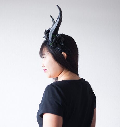 Hit Delights Cute Black Horns Headwear for Costumes، Halloween and Cosplay in Kuwait