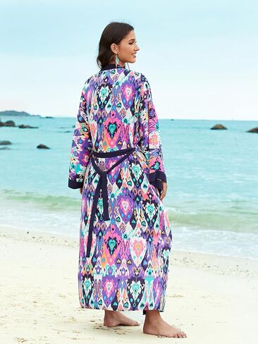 RanRui Kimonos للنساء Duster Kimono Beach Boho Kimono Beach Cover بدلة السباحة in Kuwait