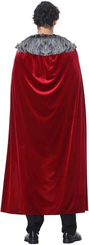 yolsun Men Renaissance cape Victorian Medieval Viking King Costume for Adult in Saudi Arabia