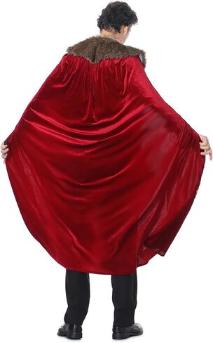 yolsun Men Renaissance cape Victorian Medieval Viking King Costume for Adult in Saudi Arabia