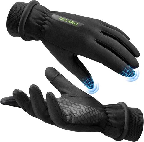 2022 Stylish Winter Gloves for Women, FREETOO Double Locking Thermal Running Gloves in Kuwait