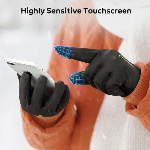 2022 Stylish Winter Gloves for Women, FREETOO Double Locking Thermal Running Gloves in Kuwait