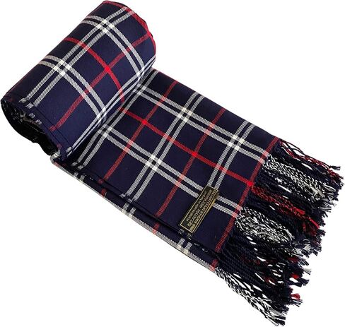 CJ Apparel Men's Nepalese Tartan Design Fashion Scarf Seconds Scarves Face/Neck Wrap NEW in Saudi Arabia