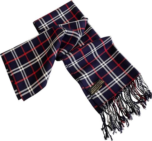 CJ Apparel Men's Nepalese Tartan Design Fashion Scarf Seconds Scarves Face/Neck Wrap NEW in Saudi Arabia