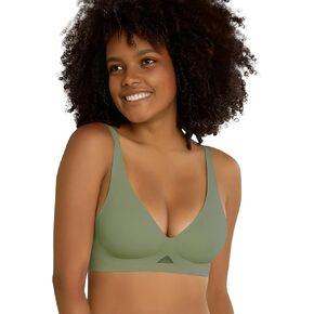 Niidor Seamless Wireless Bra V Neck Invisible Comfort Bra Breathable Wirefree Bralette Thin Soft Everyday Bra for Women in Kuwait