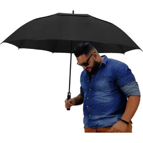 Urby Oversized Large Umbrellas For Rain 2 People Or Plus Size People, Paraguas Para Lluvia Y Viento Grande Resistentes, XL, XXL, Family Size and Plus Size.