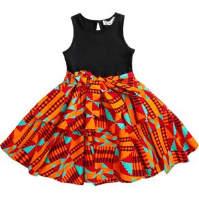 Girls African Print Dress Kente Wax Dresses