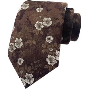 Mens Novelty Floral Wedding Tie Jacquard Woven Luxury Pattern Slim Necktie 3.15" in Kuwait