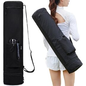 Vintay Yoga Mat Bag for Men Women,Travel Yoga Gym Bag with Water Bottle Pocket and Bottom Expandable Wet Pocket, Full-Zip Yoga Mat Carrier Bag for Class workout Park with Adjustable Strap in Saudi Arabia