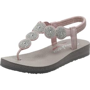 صندل نسائي من Skechers بتصميم نجوم ومظهر لامع من أحجار الراين in Kuwait