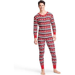 Little Blue House من Hatley Fair Isle Bear & Moose Family Union Suits