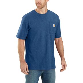 Carhartt Men's Big & Tall Loose Fit Heavyweight Short-Sleeve Pocket T-Shirt, Lakeshore