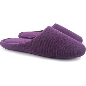 ofoot Women's Non-Slip House Slippers - Lightweight Cotton Memory Foam Indoor Slip-On, Machine Washable & Foldable Travel Design for Home, Yoga, Narrow/Wide Fit Options