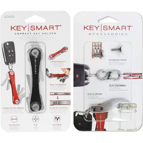KeySmart - حامل مفاتيح صغير الحجم ومنظم سلسلة مفاتيح (مع حزمة توسيع - 14 مفتاحًا، قطع اتصال سريع وفتاحة زجاجات) in Kuwait