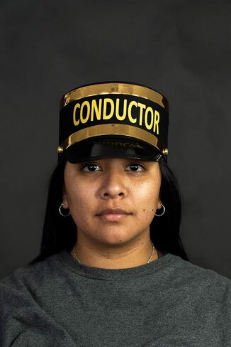 Nicky Bigs Novelties Adult Deluxe Train Conductor Hat - Railroad Engineer Hats - Halloween Costume Accessory, Black Gold, One Size in Saudi Arabia
