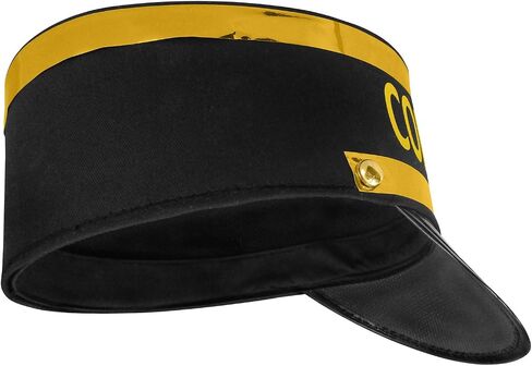 Nicky Bigs Novelties Adult Deluxe Train Conductor Hat - Railroad Engineer Hats - Halloween Costume Accessory, Black Gold, One Size in Saudi Arabia