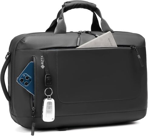 حقيبة ظهر احترافية خفيفة الوزن من بيزنس سمارت، كبيرة جدًا 25 لتر معتمدة من الطيران ومقاومة للماء، حقائب ظهر للابتوب مقاس 17 انش، اسود، مقاس L، حقائب ظهر للسفر, أسود in Kuwait