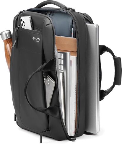 حقيبة ظهر احترافية خفيفة الوزن من بيزنس سمارت، كبيرة جدًا 25 لتر معتمدة من الطيران ومقاومة للماء، حقائب ظهر للابتوب مقاس 17 انش، اسود، مقاس L، حقائب ظهر للسفر, أسود in Kuwait