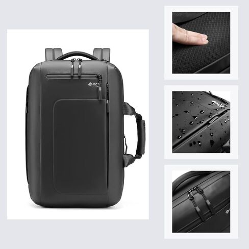 حقيبة ظهر احترافية خفيفة الوزن من بيزنس سمارت، كبيرة جدًا 25 لتر معتمدة من الطيران ومقاومة للماء، حقائب ظهر للابتوب مقاس 17 انش، اسود، مقاس L، حقائب ظهر للسفر, أسود in Kuwait