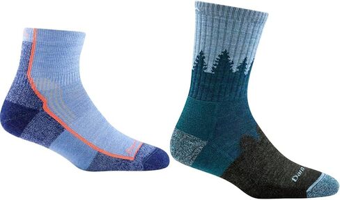 حذاء Darn Tough للسيدات للتنزه سيرًا على الأقدام مقاس 1/4 متوسط ​​الوزن مع جورب مبطن للمشي لمسافات طويلة (طراز 1958) - in Kuwait