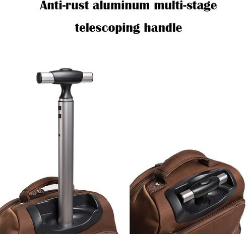 هولي هوم شنطة ظهر للاب توب بعجلات متعددة الوظائف للسفر مقاس 20 انش, بني in Kuwait