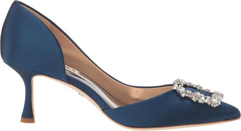 Badgley Mischka Women's Fabia II Kitten Heels with Crystal Buckle in Saudi Arabia
