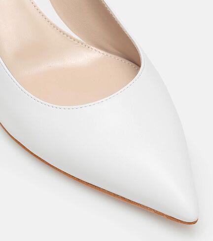 Womens Slingback Block Heels Pointed Closed Toe Work Dress Shoes | Chunky Heels, Sling Back Heels, Party Dress Shoes, Wedding Shoes, Slip On in Saudi Arabia