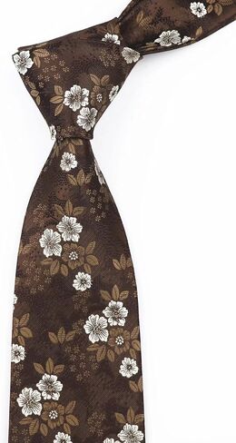 Mens Novelty Floral Wedding Tie Jacquard Woven Luxury Pattern Slim Necktie 3.15" in Kuwait