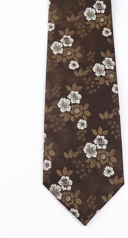 Mens Novelty Floral Wedding Tie Jacquard Woven Luxury Pattern Slim Necktie 3.15" in Kuwait