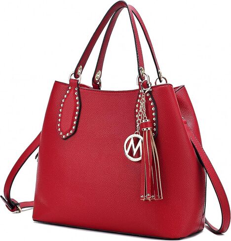 حقيبة MKF Crossbody Hobo للأزياء النسائية – محفظة كتف من جلد البولي يوريثان – حقيبة يد بمقبض علوي in Kuwait