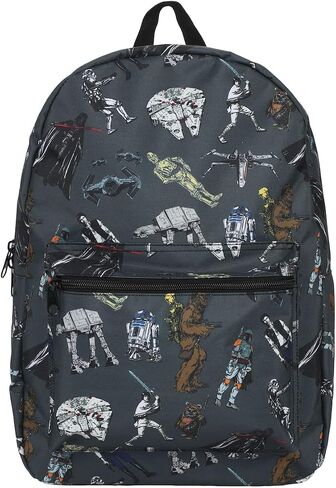 حقيبة ظهر للكمبيوتر المحمول Bioworld Star Wars Multi Character AOP Adult مقاس 17 بوصة in Saudi Arabia