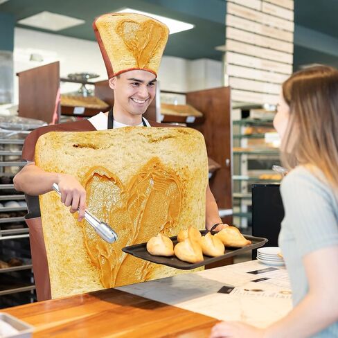 Marsui 2 Sets Couples Halloween Costumes for Adults Peanut Butter and Jelly Costume with Hats Cosplay Funny Food Outfit in Saudi Arabia